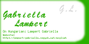 gabriella lampert business card